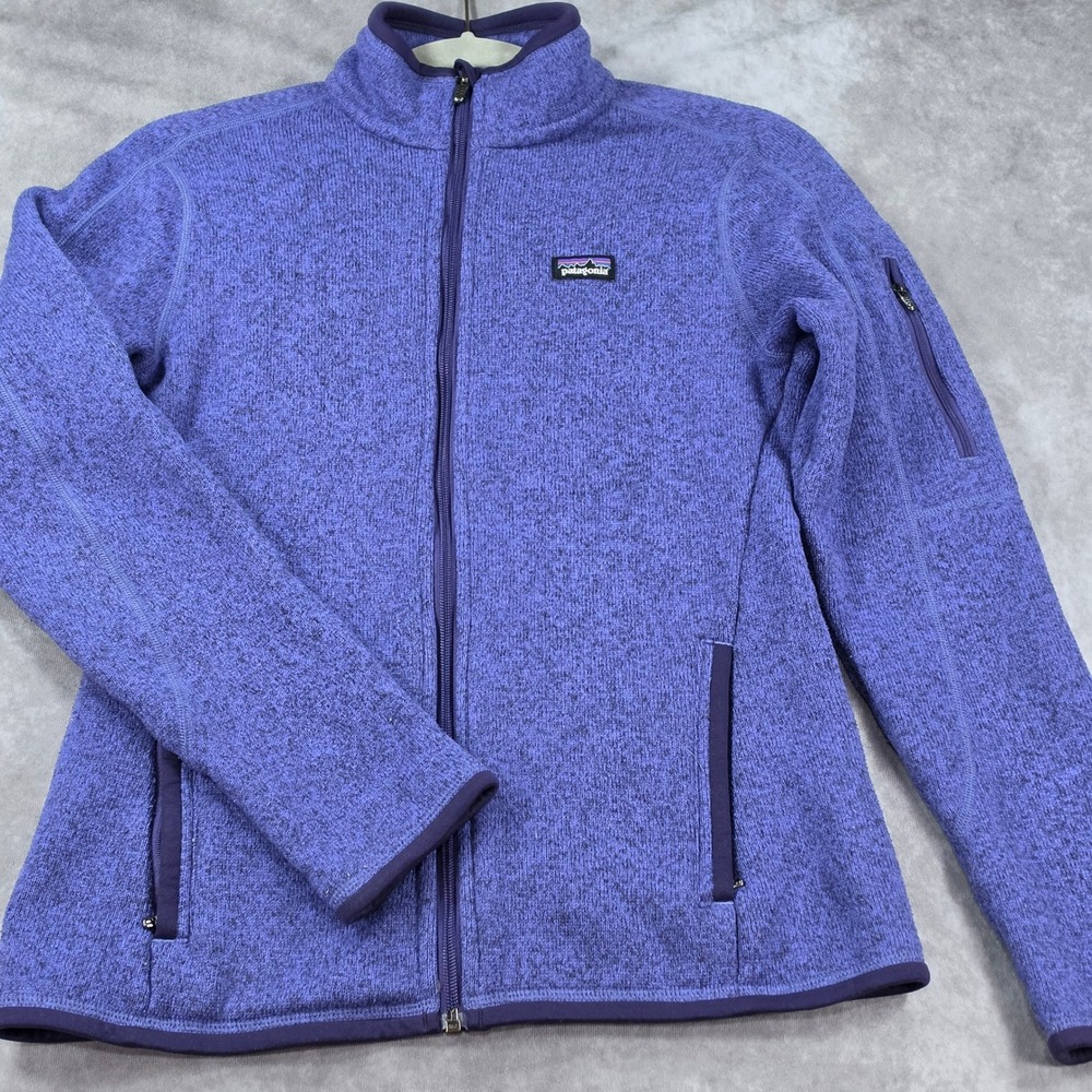 Patagonia Better Sweater Jacket Womens S Purple Excellent Full Zip Fleece Pocket
